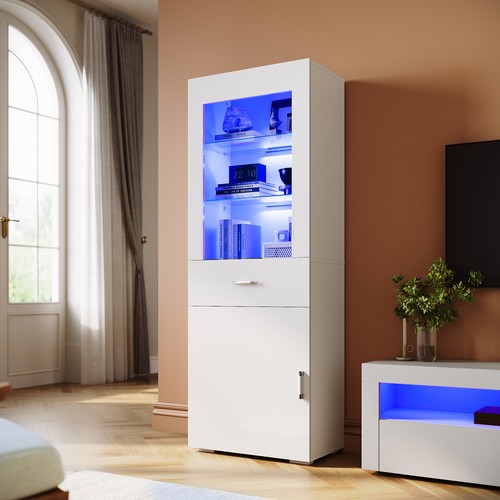 White gloss sideboards storage - white,