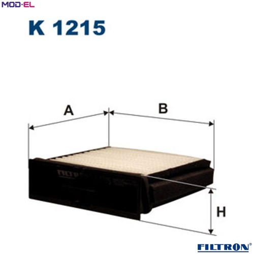 Filter cabin air 1215 for - filter,