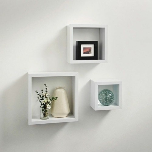 Piece floating cube shelves - piece,