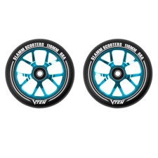 Slamm 110mm 88A V- Ten II Ghost Metal Core Stunt Scooter Wheels - Blue - Pair