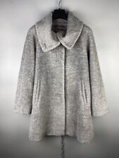 Max Mara Studio Luxury Alpaca Wool Gray Casual Button Long Coat Size 38 / S