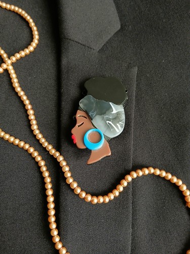 Vintage style brooch - vintage,