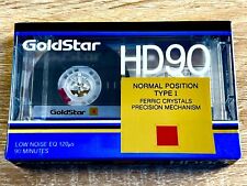 🔝🔝GoldStar HD 90 min. NORMAL POSITION TYPE I BLANK AUDIO CASSETTE TAPE 1989