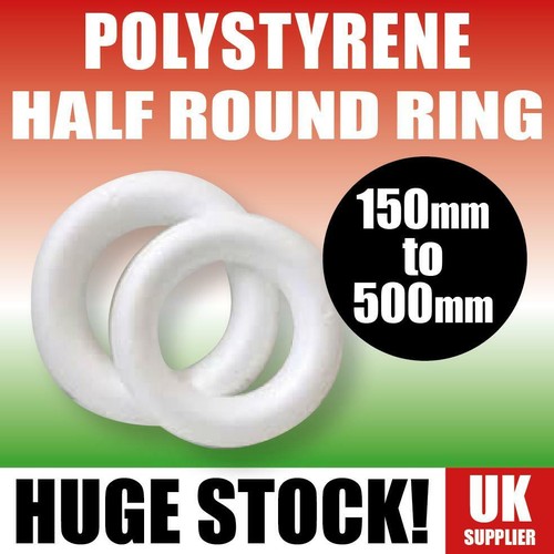 Polystyrene half round - polystyrene, rings
