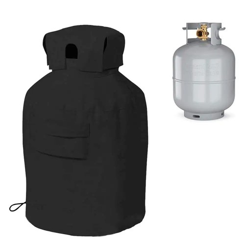 Black bbq propane tank cover - tank,
