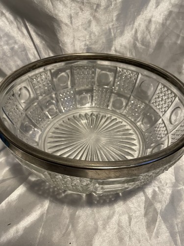 Vintage heavy cut glass trifle - vintage,