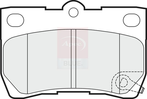 Brake pads set fits - brake,