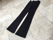 Zara Flare Fit Black Leggings With Stripe M BNWT 