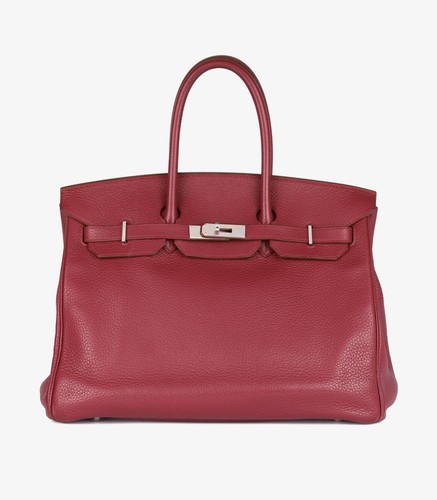 Hermès rubis clemence leather - hermès,