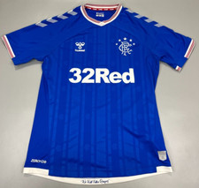 Hummel Glasgow Rangers FC Home Football Shirt Jersey 19/20 Size EU L USA  M