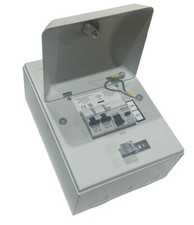 MK Honeywell Metalclad 4 Way Metal Consumer Unit Garage 63A RCD Fuse Board Box