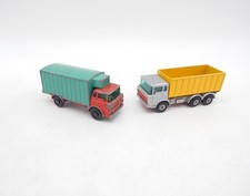 Matchbox DAF No. 47 Tipper Containers (1970) & No. 44 Refrigerator Truck - Vintage
