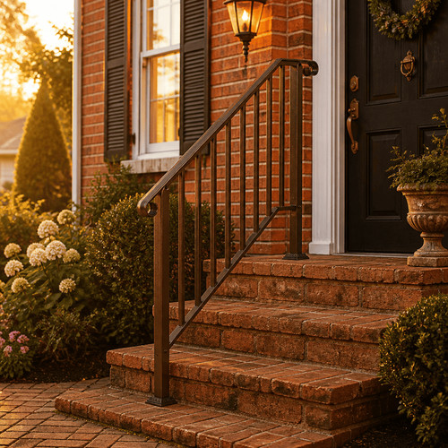 Outdoor handrail for steps - handrail,