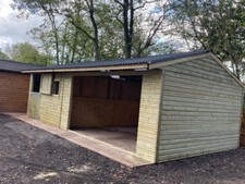 10ft x 20ft Wooden Stable & Shelter  Horse Field Shelter  25mm cladding