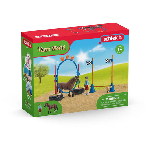 Schleich pony agility race set - pony,
