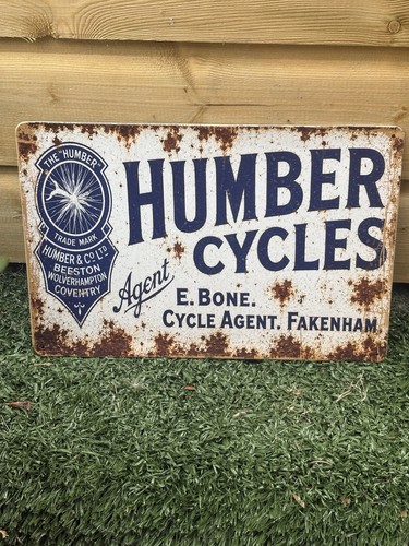 Humber cycles steel - sign, 12