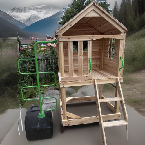 Wooden house outdoor playhouse