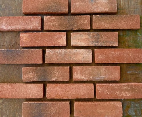 Smoked orange clay brick slips - clay,