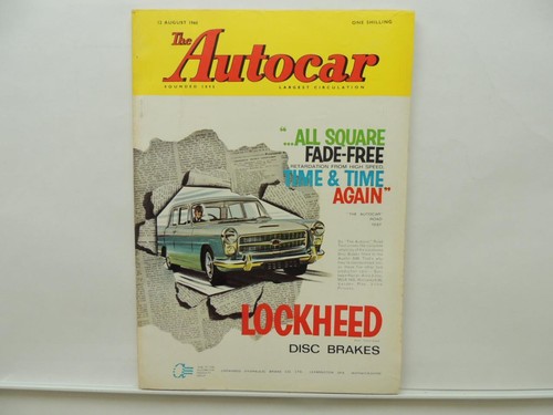 Aug 1960 the autocar - aug, magazine