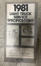 1981 Ford Light Truck Service