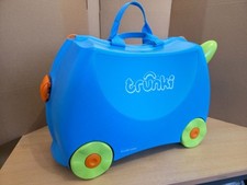 Trunki Ride-On Kids Suitcase – Terrance (Blue) | Cabin Luggage