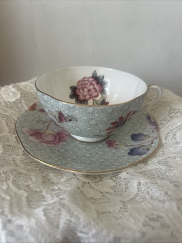 Wedgwood cuckoo green teacup - cuckoo,
