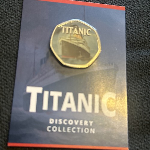 Titanic colour coin - titanic,