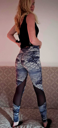 Sexy sporty leggings gym blue - sporty,