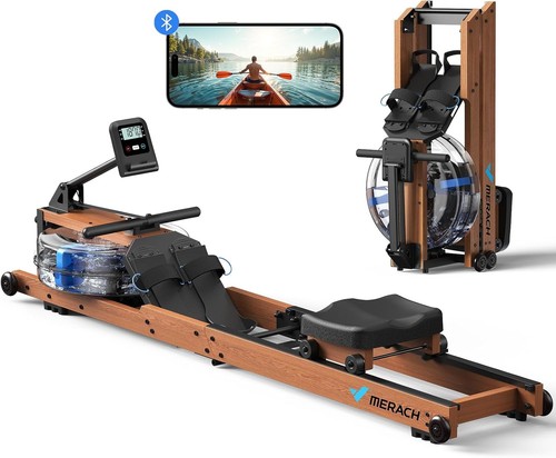 Foldable wood rowing - rowing, machine
