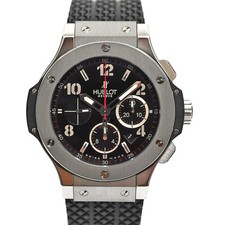 HUBLOT Big Bang Steel 301.SX.130.RX Black Men's Used Watch #111326