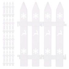  10 Pcs Simulated Fence Flower Adornment Garden Plastic High/low Small