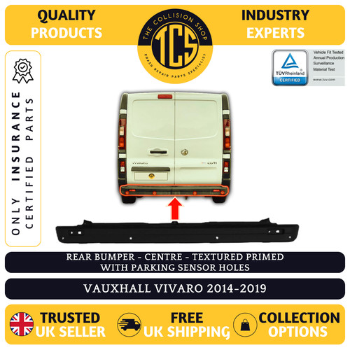 Rear bumper centre primed with - bumper,