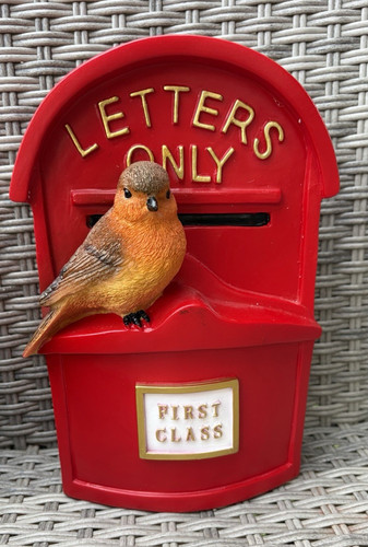 Red resin robin - red,