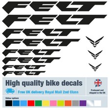 Felt new road bike decals labels with free bike protection (26 pack) -14 colours