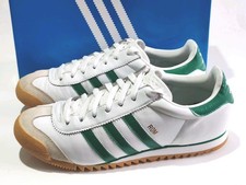 ADIDAS *ROM* (G44863) WHITE GREEN MENS 2012 LEATHER TRAINERS UK 9.5 EU 44