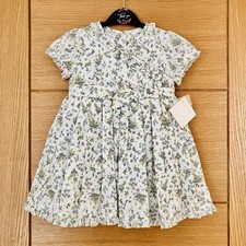 Spanish Baby Girl Dress 18-24 Months (92cm) DANI Lined Cream Floral Design BNWT