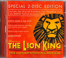 Disney Presents The Lion King - Broadway Version - 2-Disc CD & DVD - Good