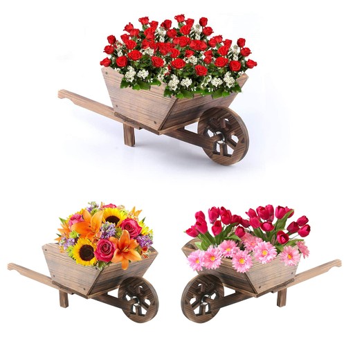 Wheelbarrow garden planter - wheelbarrow,