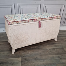 Vintage ottoman storage chest - storage,