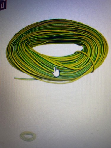 Metre 3mm earth - earth, yellow