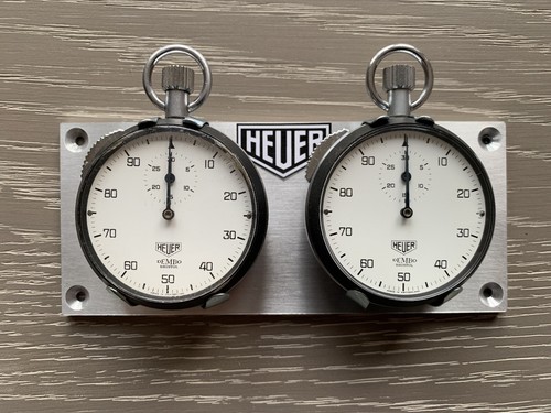 Heuer stopwatch panel - heuer,