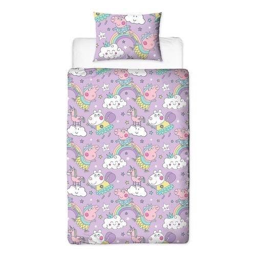 Peppa pig bedtime single duvet - peppa,