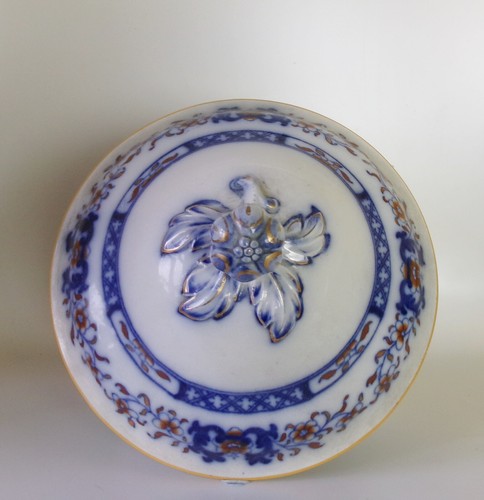 Antique minton lyre tureen lid - minton,