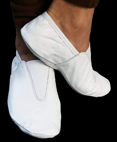 Gymnastics shoes white leather - gymnastics,