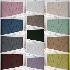 24 Inch Heigh Headboard for Divan Bed Butterfly Plush Fabric Single Double King