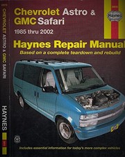 Chevrolet Astro and Gmc Safari