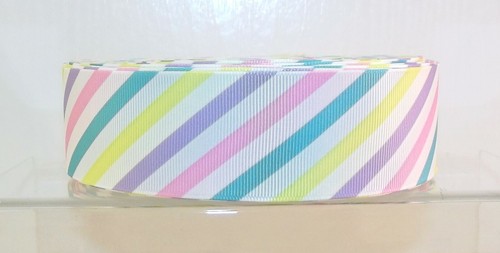 Pastel stripes grosgrain - stripes,