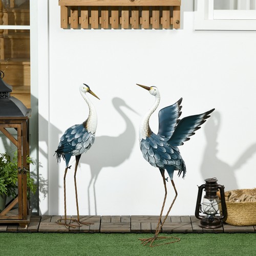 Metal heron garden - metal,