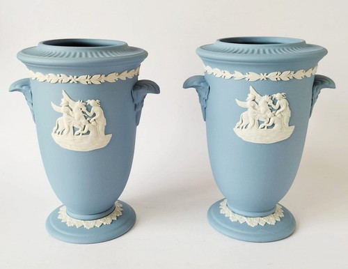 Wedgwood jasper blue - jasper, footed