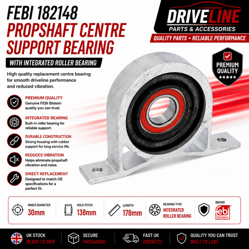 Febi 182148 propshaft centre - 182148,